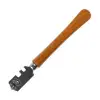 Стеклорез KRAFTOOL роликовый, 6 режущих элементов, с деревянной ручкой